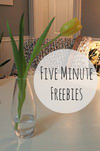 Five minute Freebies