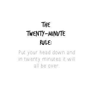 twenty minute rule