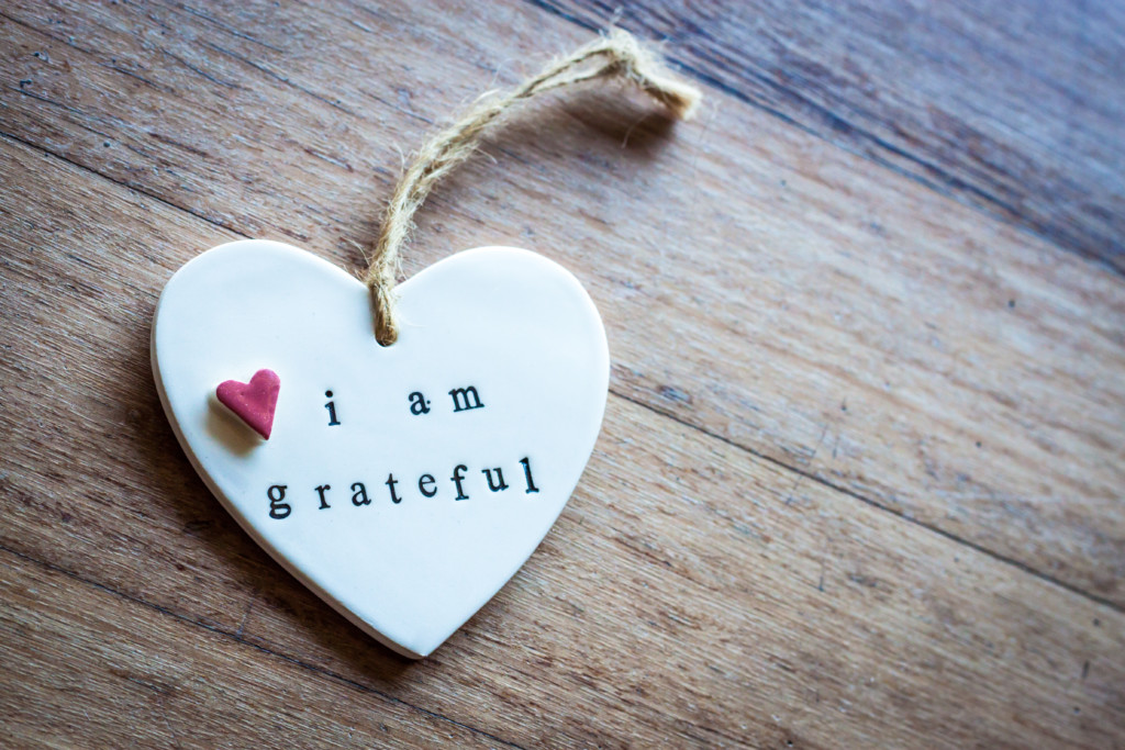 Heart that says "I am grateful"