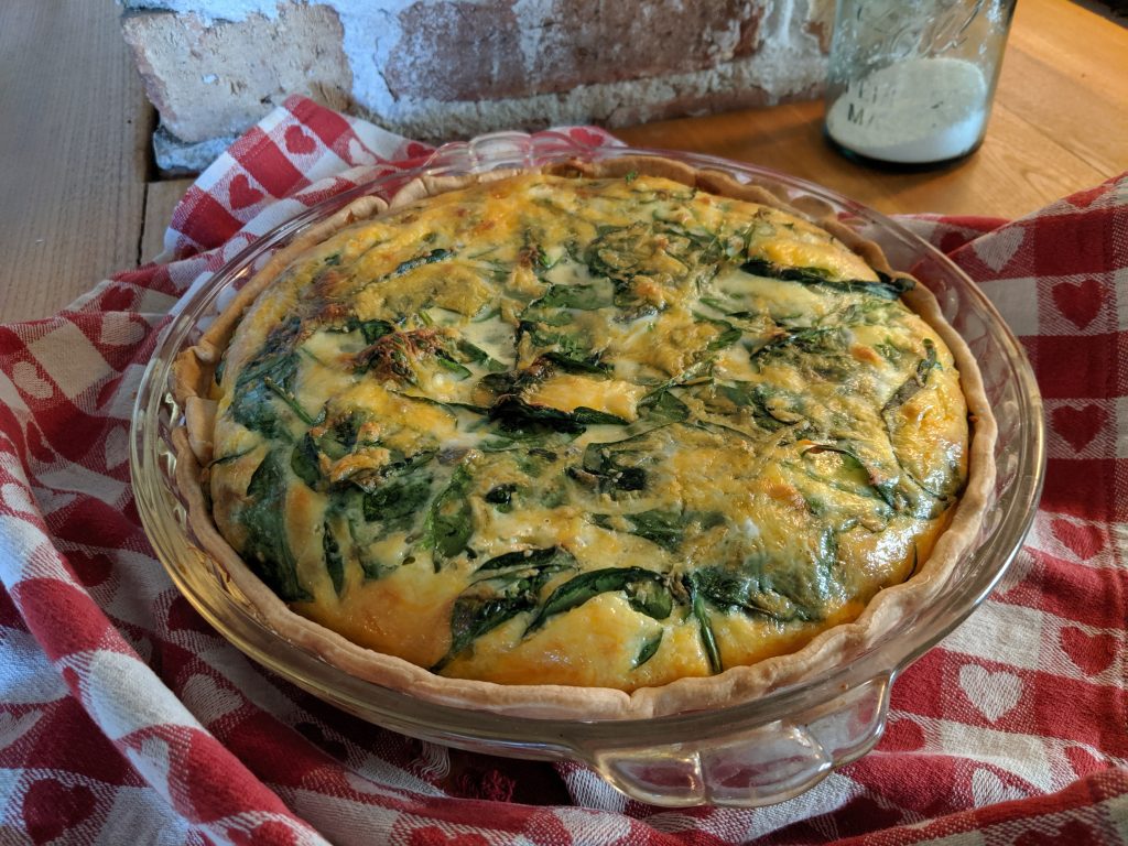 spinach quiche can be self-care